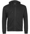 T5508 5508 Tee Jays Ribbed Interlock Full Zip Hooded Sweatshirt Black colour image